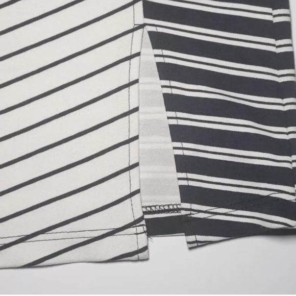 Lynn Ritchie Silver Dress Black and White Striped Knit New with Tags Size Small - Picture 3 of 12